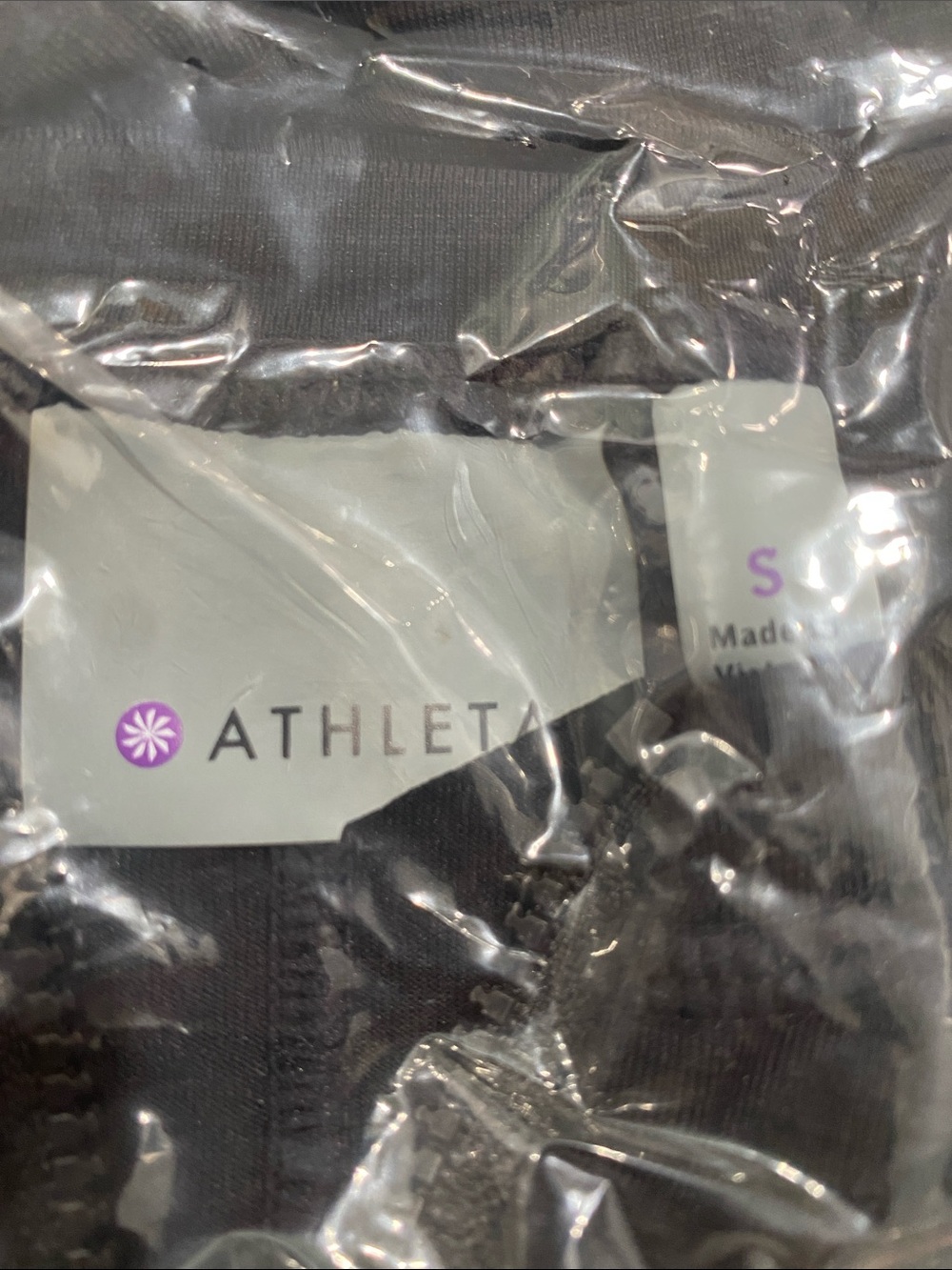 Athleta Black Sleeveless Quarter Zip Athletic Top - Picture 2 of 11